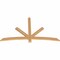 Ekena Millwork Alberta Smooth Timber Gable Bracket, Western Red Cedar, 72"W x 42"H x 1 1/2"D x 3 1/2"F, 14/12 Pitch GBW072X42X0204ALB00SWR - alternate 3